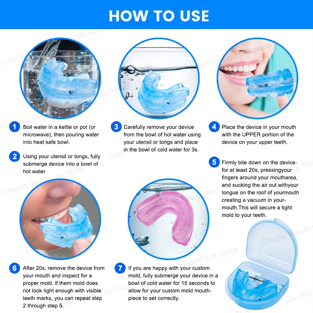 Revolutionary Adjustable Anti-Snoring Mouth Guard - Enhance Your Sleep Quality with Our Premium Bruxism Solution