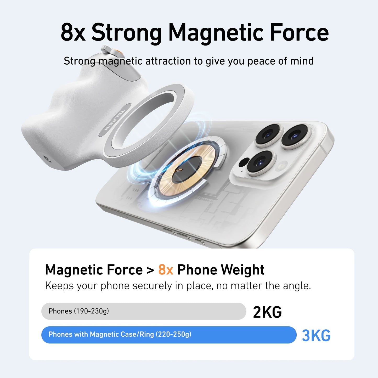 Transform Your Photography with the Magnetic Smart Phone Holder - Ideal for iPhone & Android!