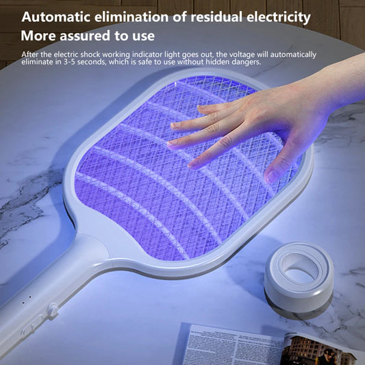 3000V Electric Mosquito Swatter 2-In-1