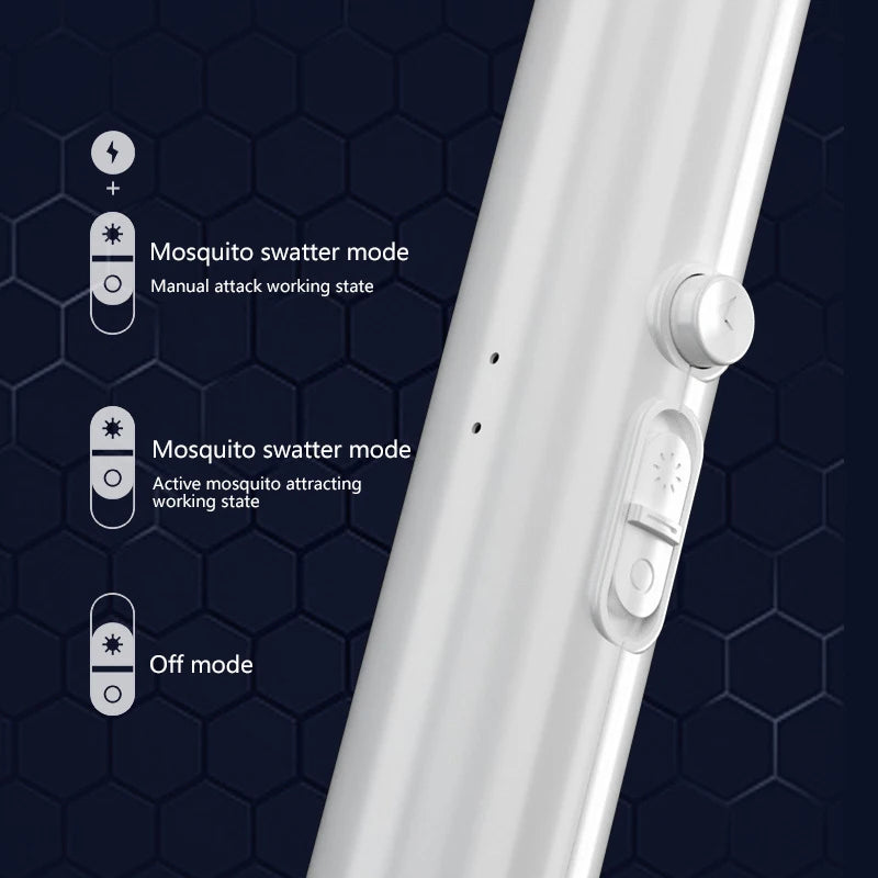 3000V Electric Mosquito Swatter 2-In-1