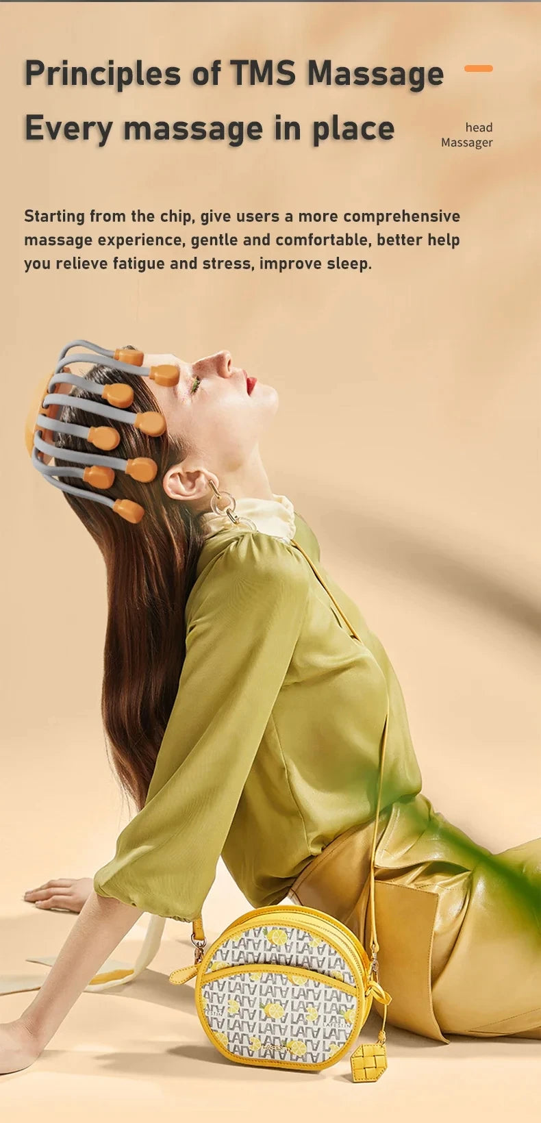 Head Massager Octopus Scratcher for Relaxation Stress Migraine