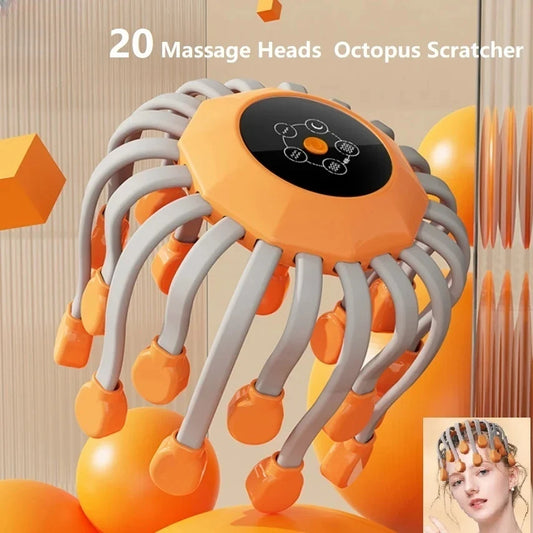 Head Massager Octopus Scratcher for Relaxation Stress Migraine